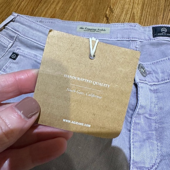 AG Adriano Goldschmied Women Legging Ankle Super Skinny Denim Jeans Lavender NWT - Picture 9 of 12